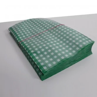 sacs sous vide Vichy vert 165 x 210