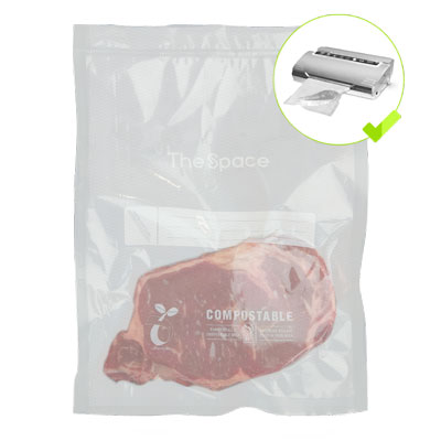 sac sous vide biodégradable gaufré